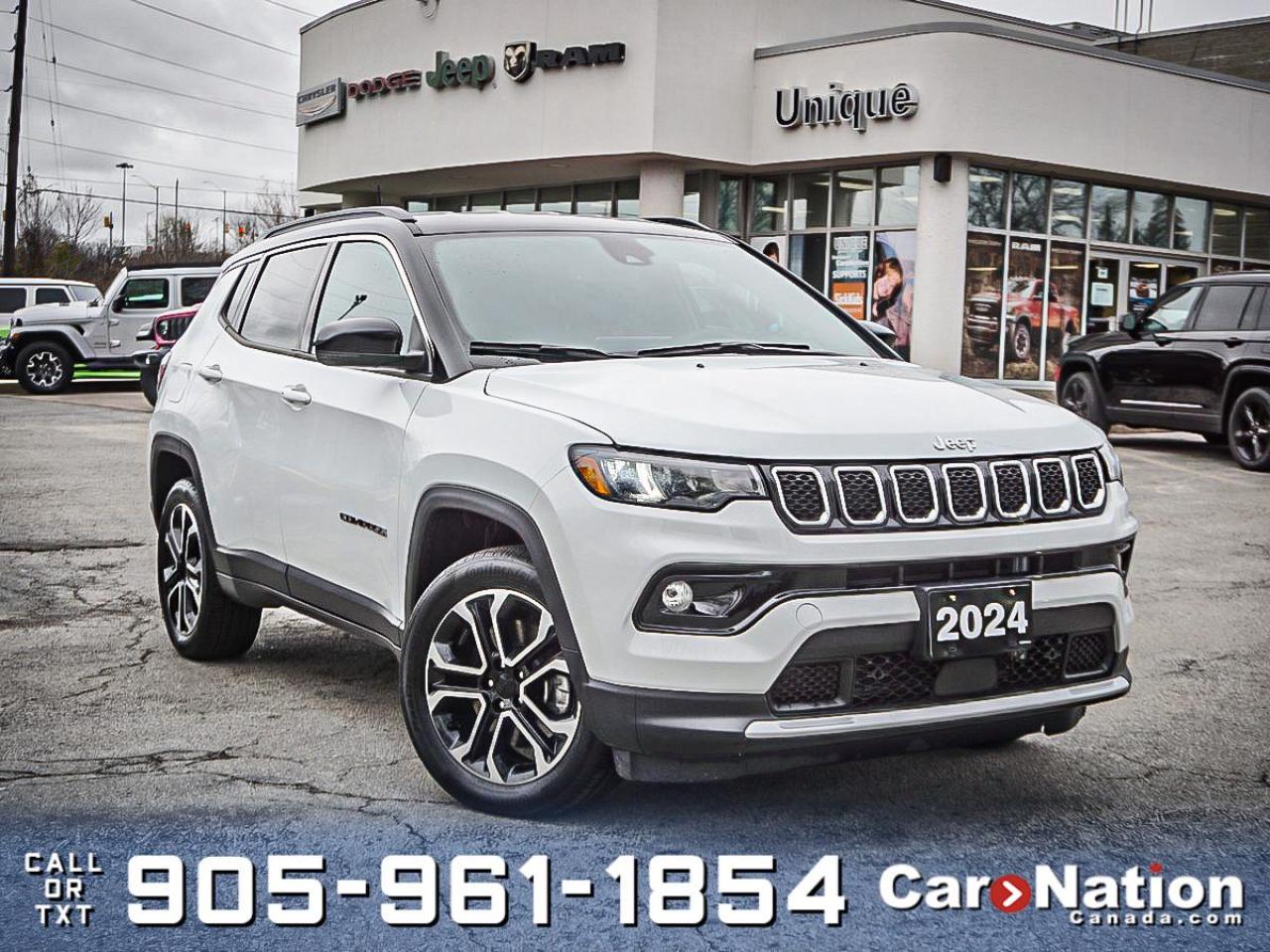 Used 2024 Jeep Compass Limited 4x4| LEATHER| HEATED SEATS & WHEEL| for sale in Burlington, ON