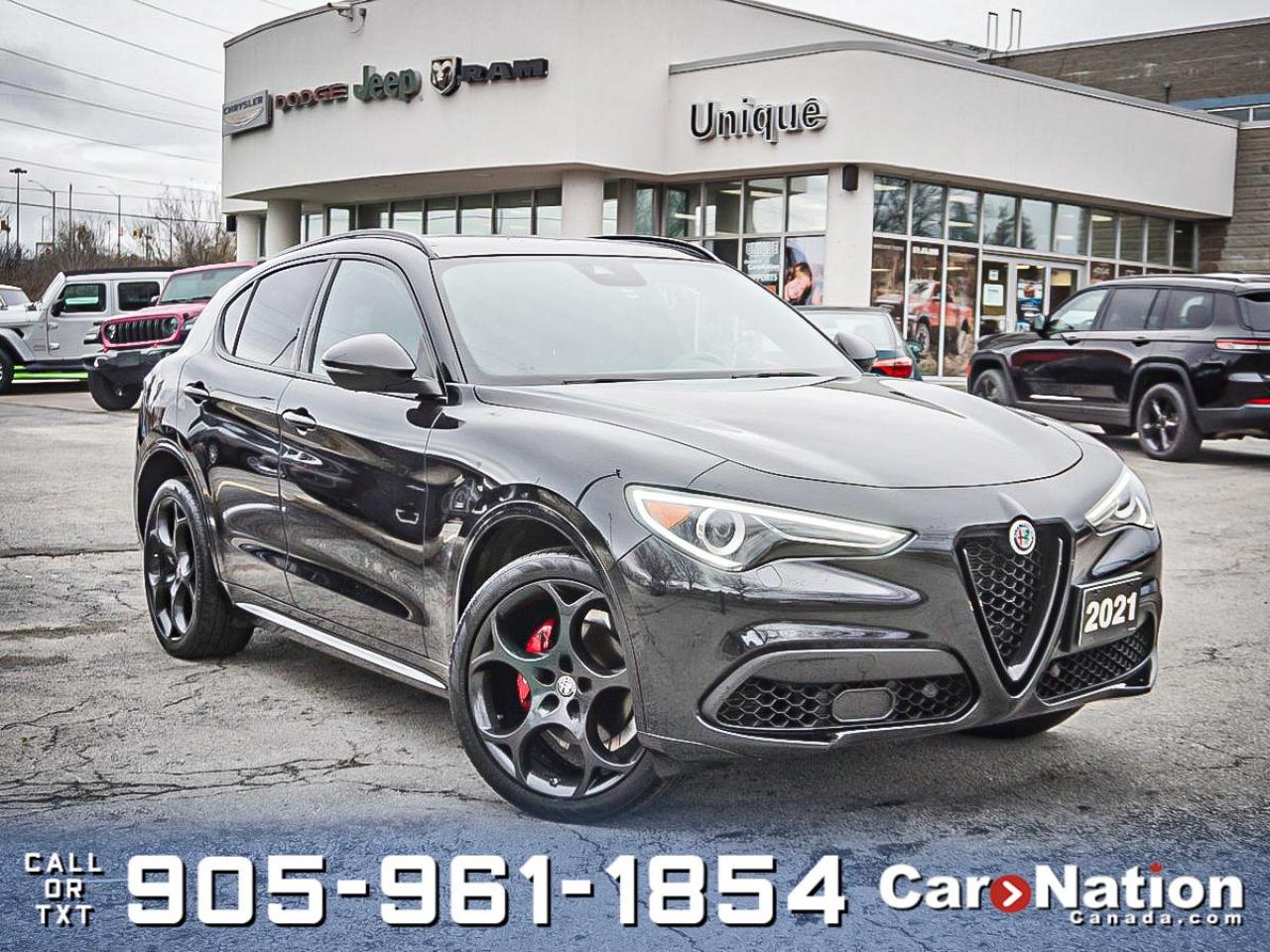 Used 2021 Alfa Romeo Stelvio Ti Sport AWD| ACTIVE DRIVER ASSIST PKG| PANO ROOF| for sale in Burlington, ON