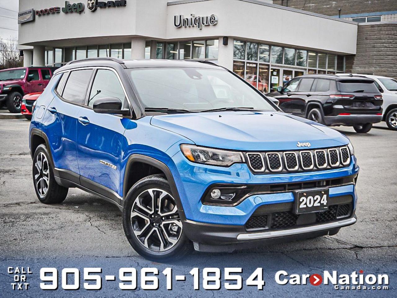 Used 2024 Jeep Compass Limited 4x4| LEATHER| HEATED SEATS & WHEEL| for sale in Burlington, ON