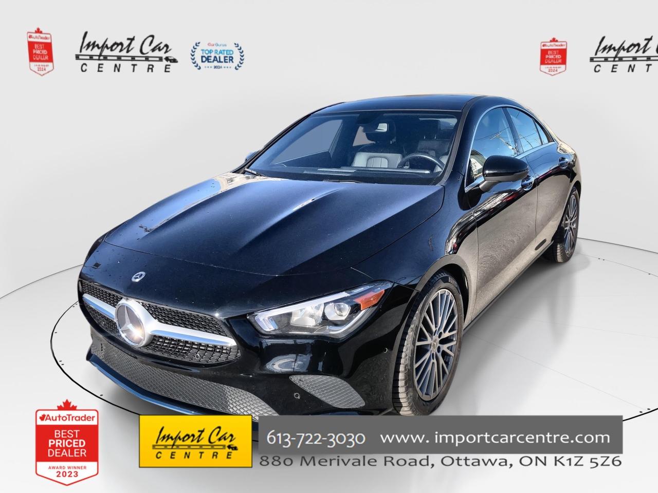 Used 2023 Mercedes-Benz CLA250 LIGHT & SIGHT PKG, PANO. ROOF, NAVI, HTD. SEATS, P for sale in Ottawa, ON