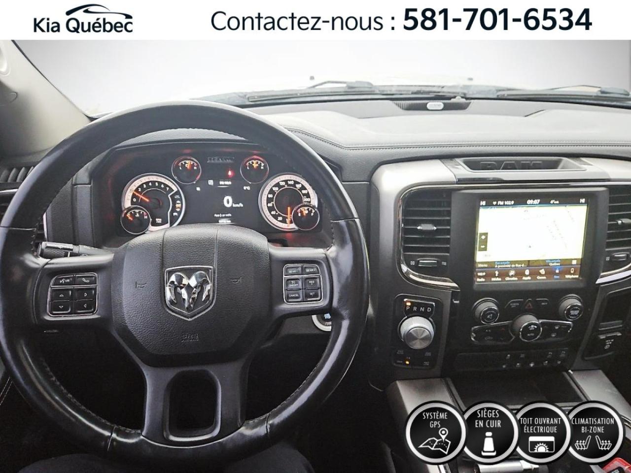 Used 2018 RAM 1500 SPORT * NIGHT EDITION* GPS* TOIT* CUIR* BIZONE* for sale in Québec, QC