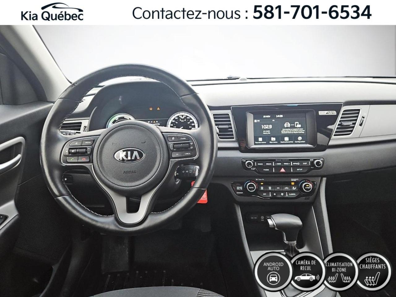 Used 2018 Kia NIRO L * HYBRID* BIZONE* CARPLAY* SIEGES CHAUFFANTS* for sale in Québec, QC