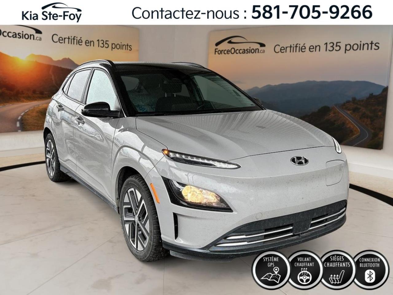 Used 2023 Hyundai KONA Electric PREFERRED* GPS* VOLANT CHAUFFANT* CRUISE* for sale in Ste-Foy, QC