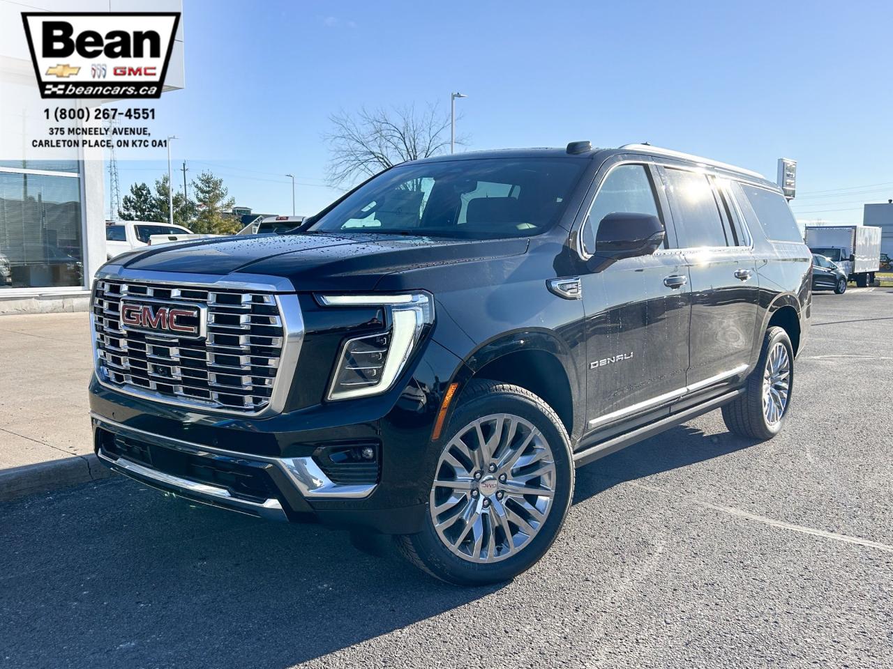 New 2025 GMC Yukon XL Denali 6.2L V8 WITH REMOTE START/ENTRY, SUNROOF, HEATED SEATS, VENTILATED SEATS, POWER LIFTGATE, HD SURROUND VISION, BOSE SPEAKER SYSTEM for sale in Carleton Place, ON