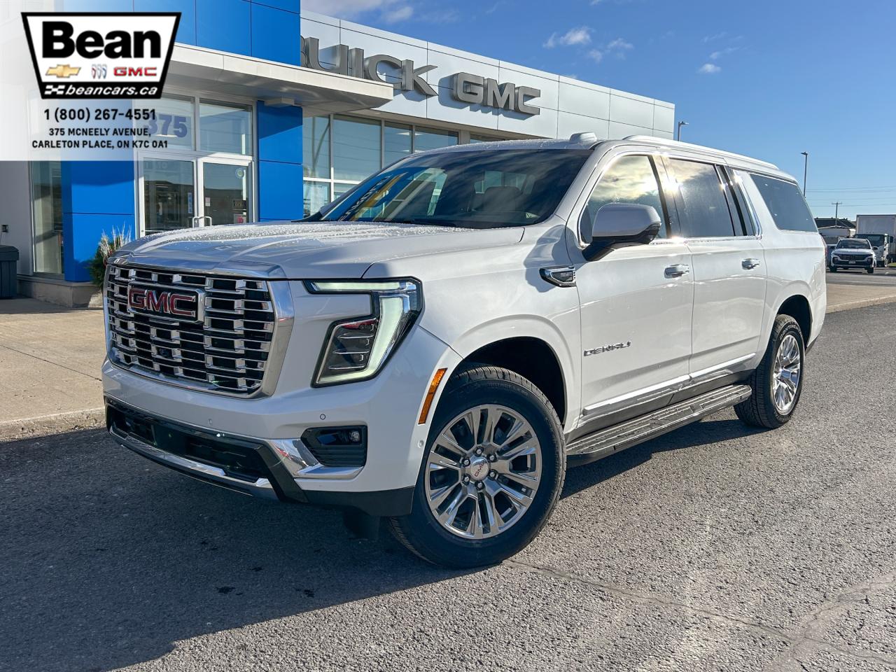 New 2025 GMC Yukon XL Denali 6.2L V8 WITH REMOTE START/ENTRY, HEATED SEATS, VENTILATED SEATS, POWER LIFTGATE, HD SURROUND VISION, BOSE SPEAKER SYSTEM for sale in Carleton Place, ON