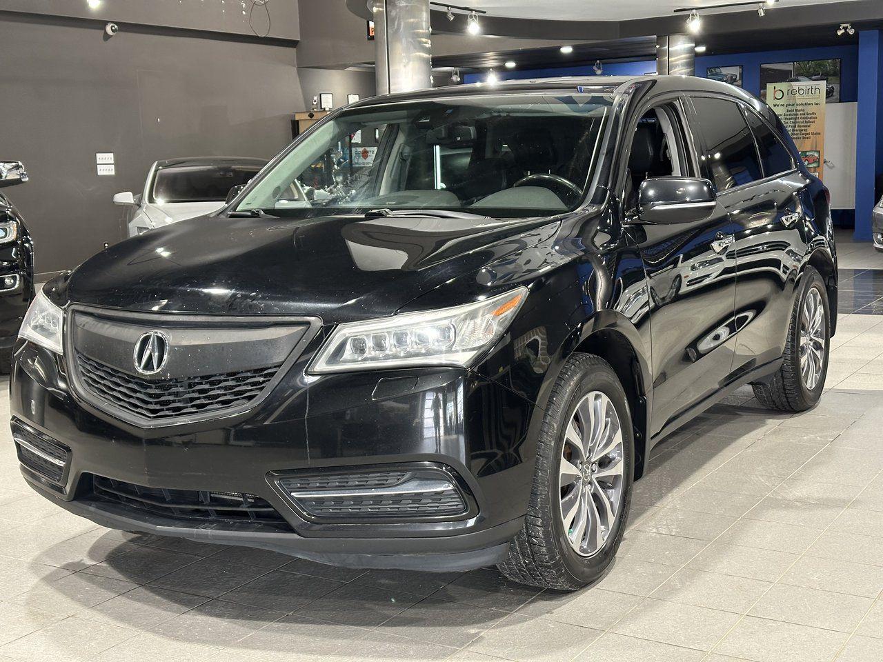 <p><strong>High Value Options:</strong></p><ul><li>Navigation System</li><li>All-Wheel Drive (AWD)</li><li>Leather Seats</li><li>Sunroof</li><li>7-Passenger Seating</li><li>Accident Free</li><li>Backup Camera</li><li>Heated Steering Wheel</li></ul><p>The 2015 Acura MDX is a luxurious and versatile SUV designed to accommodate families and individuals who value comfort and advanced features. This model is equipped with all-wheel drive (AWD), providing exceptional control and stability in various driving conditions. Inside, the 7-passenger seating arrangement, leather seats, and heated steering wheel ensure a comfortable and enjoyable ride. The navigation system and backup camera enhance convenience and safety, while the sunroof adds an airy and open feel to the cabin. With an accident-free history, the Acura MDX delivers both peace of mind and premium performance.</p><p><strong>3 Month/5000 KM Powertrain Warranty on every vehicle!</strong> 3-month warranty price is included in the advertised price. Extended warranties available (extended warranty prices not included).</p><p>Every vehicle sold at Match is clean title. We do not sell ANY rebuilt vehicles. We also provide a verified CarFax report for each vehicle.</p><p>Financing available; please visit <a target=_blank rel=noopener noreferrer href=http://www.matchautomarket.ca><a rel=noopener target=_new><span>www.matchautomarket.ca</span></a></a>.</p><p>Dealer permit: 4858<br>Address: 231 Oak Point Hwy</p>