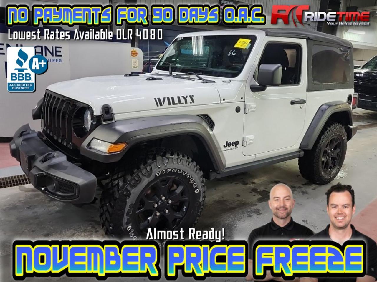 Used 2021 Jeep Wrangler Willys Sport for sale in Winnipeg, MB