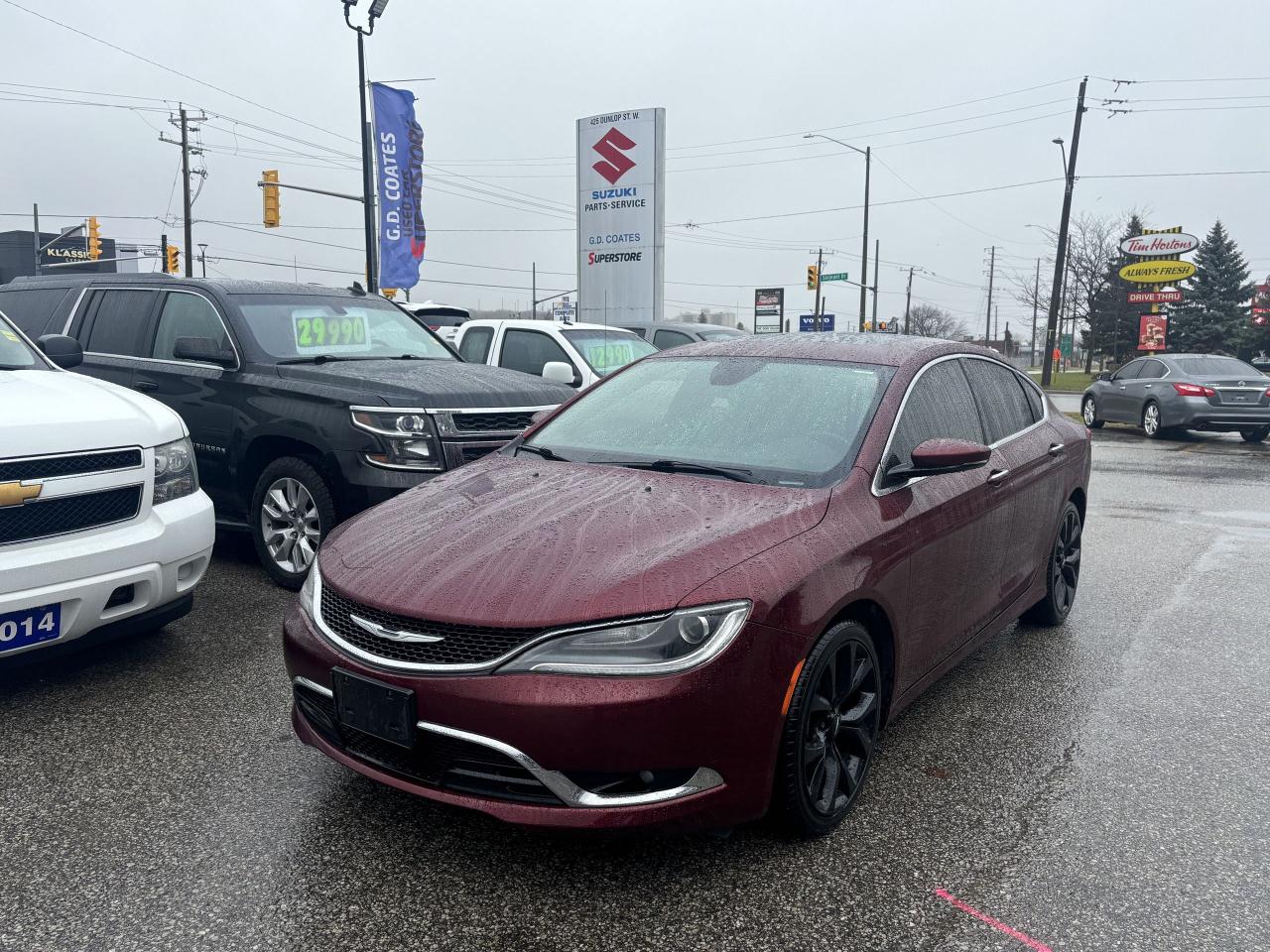 Used 2016 Chrysler 200 C ~Nav ~Camera ~Leather ~Bluetooth ~Panoramic Roof for sale in Barrie, ON