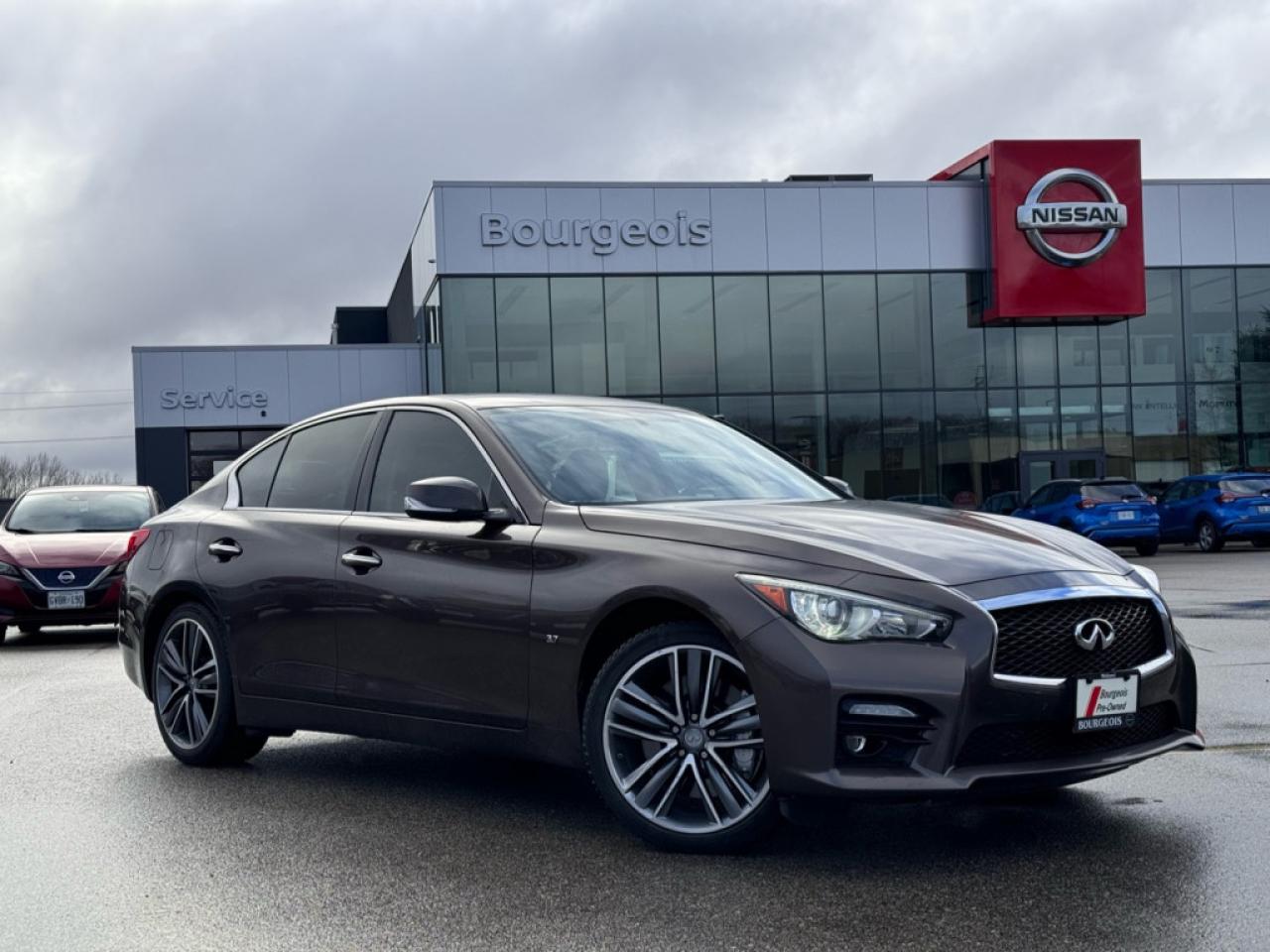 Used 2015 Infiniti Q50 SPORT  - Navigation -  Leather Seats for sale in Midland, ON