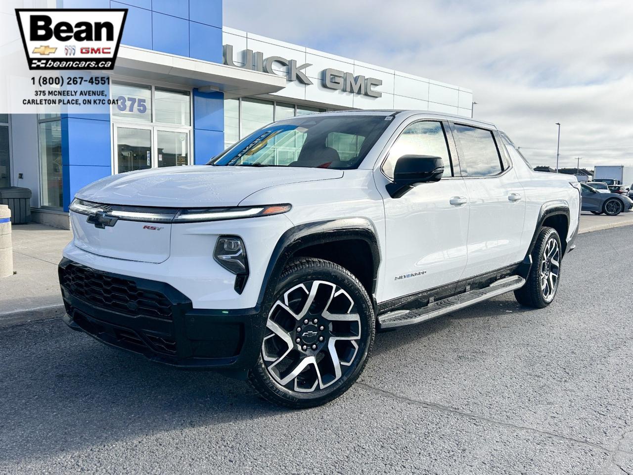 New 2025 Chevrolet Silverado EV RST FULLY ELECTRIC WITH REMOTE START/ENTRY, SUNROOF, HEATED SEATS, HEATED STEERING WHEEL, VENTILATED SEATS, MULTI-FLEX MID-GATE, BOSE SOUND SYSTEM for sale in Carleton Place, ON