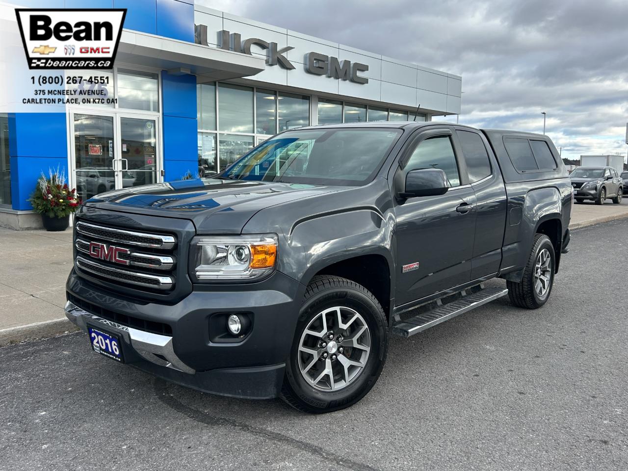 Used 2016 GMC Canyon SLE 3.6L V6 WITH REMOTE START/ENTRY, HEATED SEATS, CRUISE CONTROL, REAR VISION CAMERA, PHONE PROJECTION for sale in Carleton Place, ON