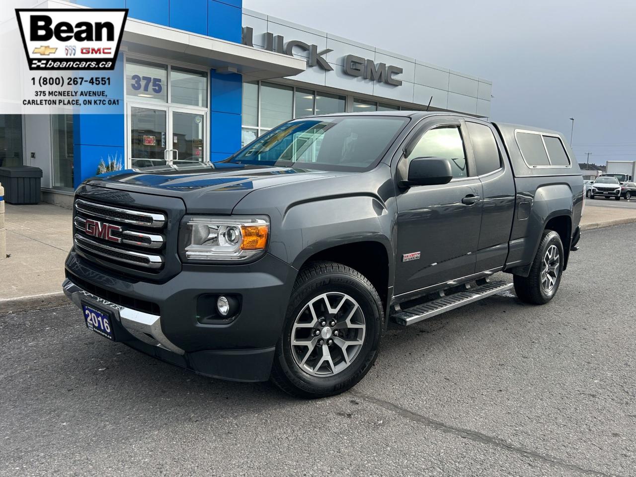 Used 2016 GMC Canyon SLE 3.6L V6 WITH REMOTE START/ENTRY, HEATED SEATS, CRUISE CONTROL, REAR VISION CAMERA, PHONE PROJECTION for sale in Carleton Place, ON