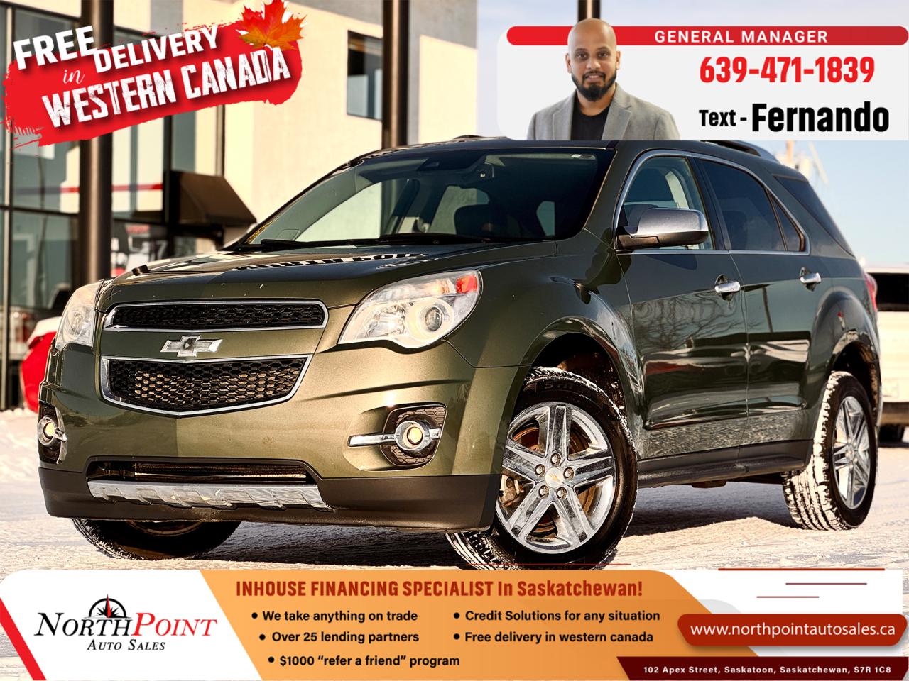 Used 2015 Chevrolet Equinox LTZ for sale in Saskatoon, SK