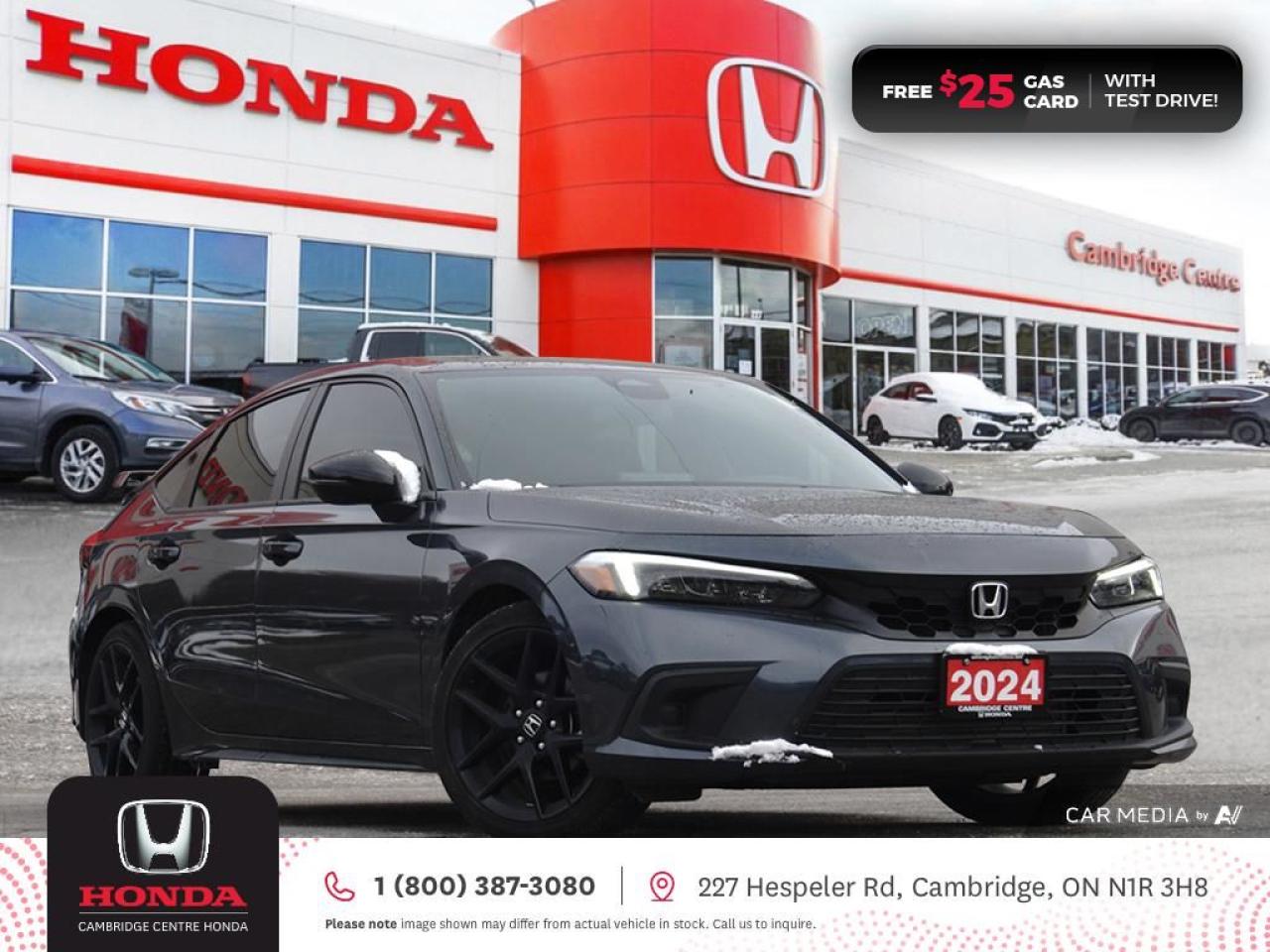 Used 2024 Honda Civic Sport POWER SUNROOF | APPLE CARPLAY™/ANDROID AUTO™ | REARVIEW CAMERA for sale in Cambridge, ON