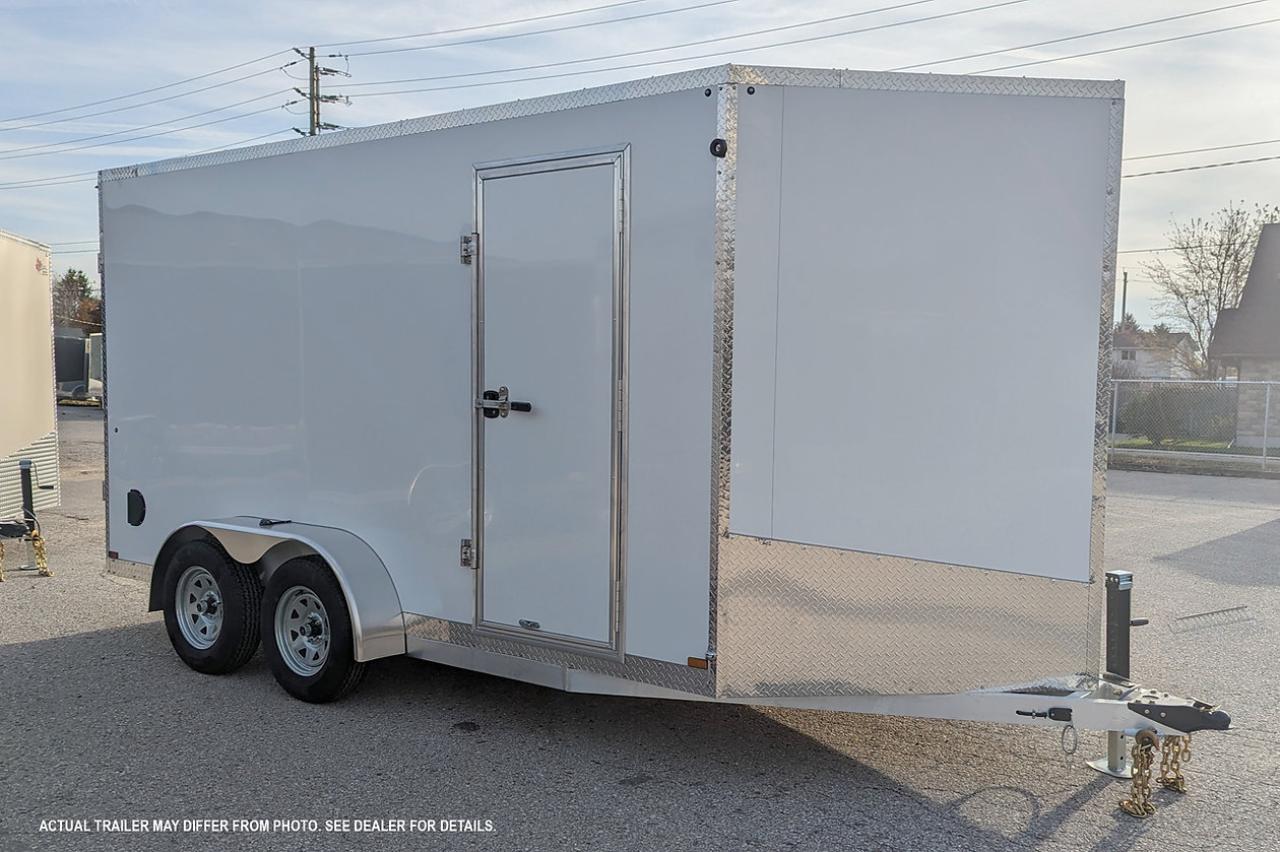 New 2024 Canadian Trailer Company 7x14 V Nose Cargo Trailer Aluminum Tandem Axle for sale in Guelph, ON