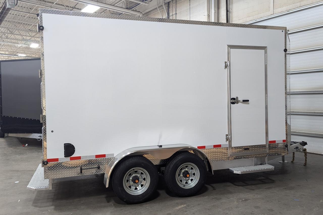 2024 Canadian Trailer Company 7x14 V Nose Cargo Trailer Aluminum Tandem Axle Photo2