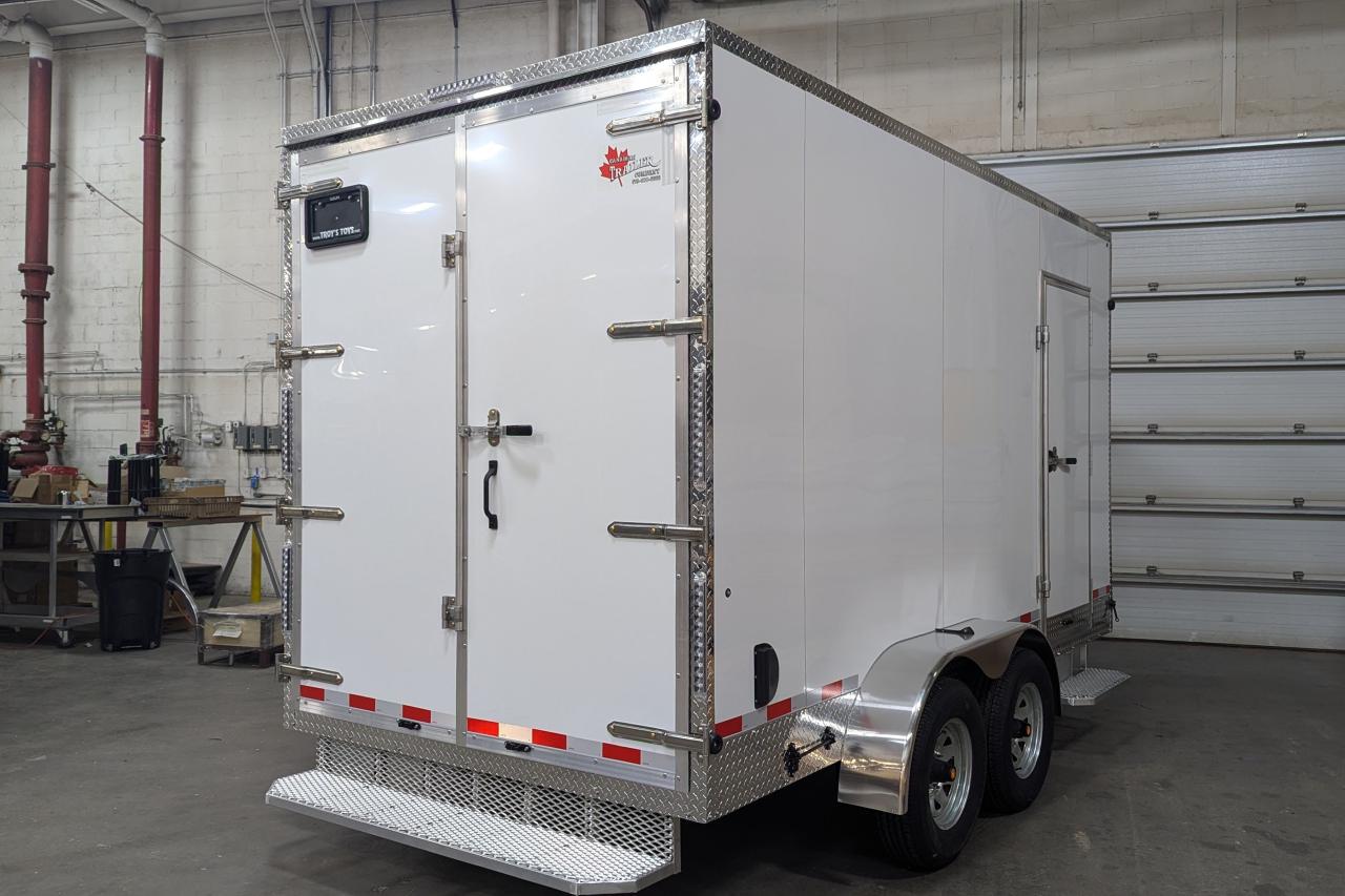 2024 Canadian Trailer Company 7x14 V Nose Cargo Trailer Aluminum Tandem Axle Photo11