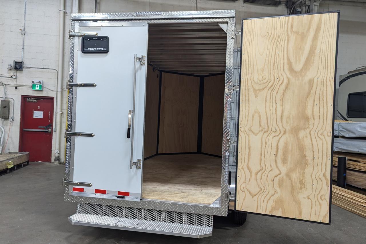 2024 Canadian Trailer Company 7x14 V Nose Cargo Trailer Aluminum Tandem Axle Photo12