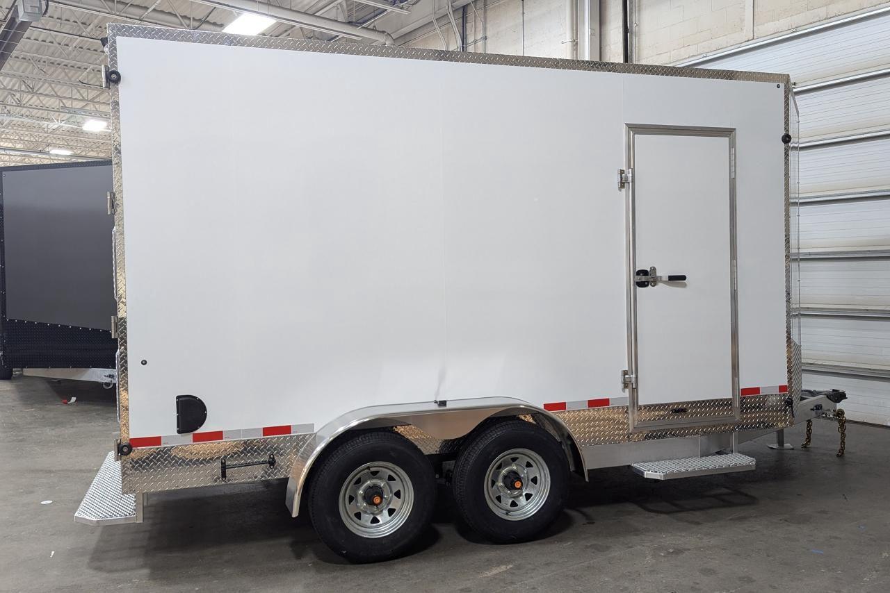 2024 Canadian Trailer Company 7x14 V Nose Cargo Trailer Aluminum Tandem Axle