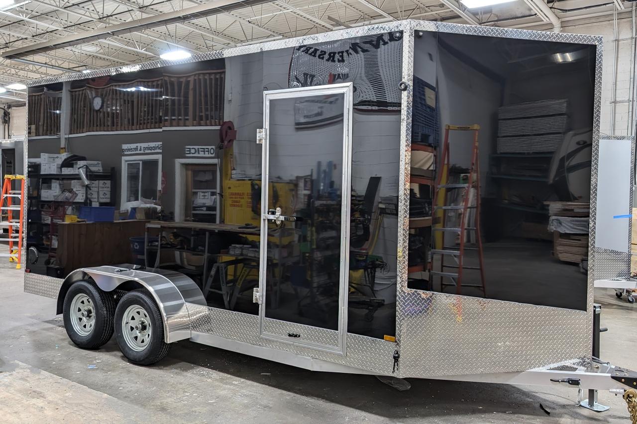 New 2024 Canadian Trailer Company 7x16 V-Nose Cargo Trailer Aluminum Tandem Axle for sale in Guelph, ON