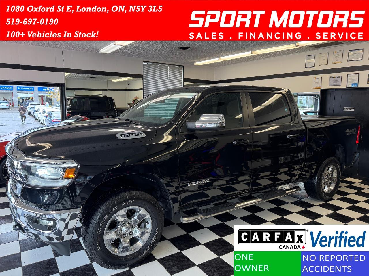 Used 2021 RAM 1500 BIGHORN 4x4 CREW+Rust Proofed+CLEAN CARFAX for sale in London, ON