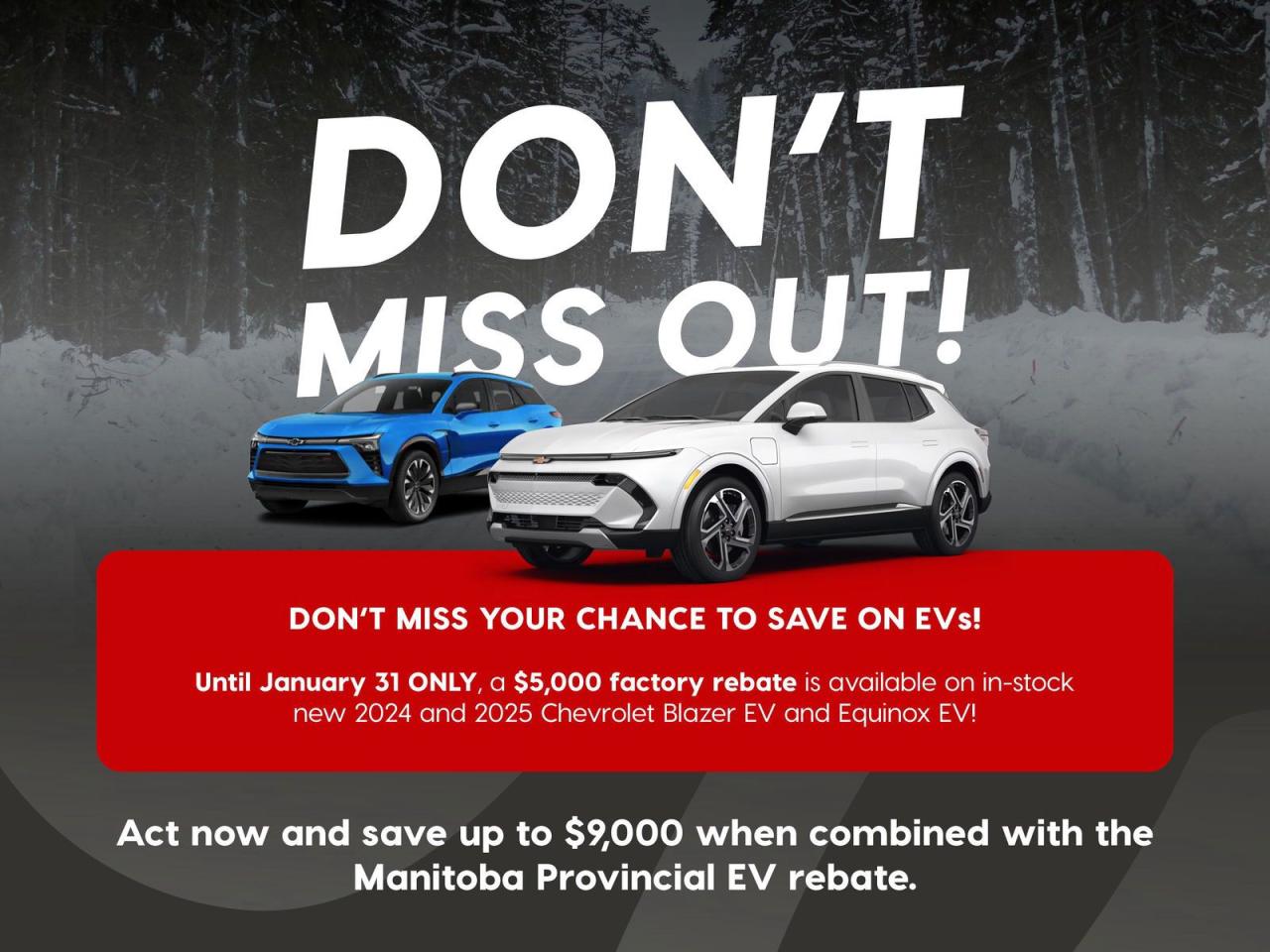 Convenience Package || | Engine Block Heater | Appearance Package | Comfort Package
See three brands under one roof at Birchwood Chevrolet Buick GMC  the only place in Winnipeg where you can compare GMC, Chevrolet, and Buick all in one visit. Save yourself some time, see a great selection, and learn everything you need to know. 

Purchase the vehicle you want, the way you want! Just click Start Your Purchase today to customize your price, reserve a vehicle, receive a vehicle trade-in value, and complete as much of your purchase as you like from the comfort of your home. 

We are Winnipegs local EV product experts. Do you have questions about how to switch to an EV, or get your home EV-ready? Let us know - were here to help!   

Your Experience is Everything at Birchwood Chevrolet Buick GMC. Our goal is to facilitate and assist you in your vehicle purchase and ownership experience.
Price does not include taxes. Dealer Permit #4240.
Dealer permit #4240