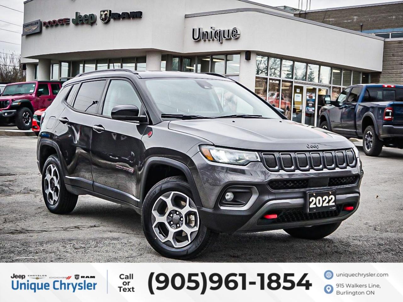 Used 2022 Jeep Compass Trailhawk 4x4| HEATED SEATS & STEERING WHEEL| for sale in Burlington, ON