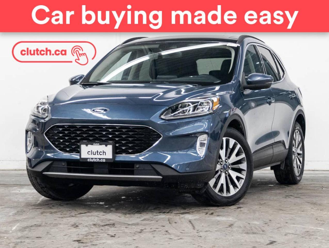 Used 2020 Ford Escape Titanium Hybrid AWD w/ Apple CarPlay & Android Auto, Dual Zone A/C, Panoramic Sunroof for sale in Toronto, ON