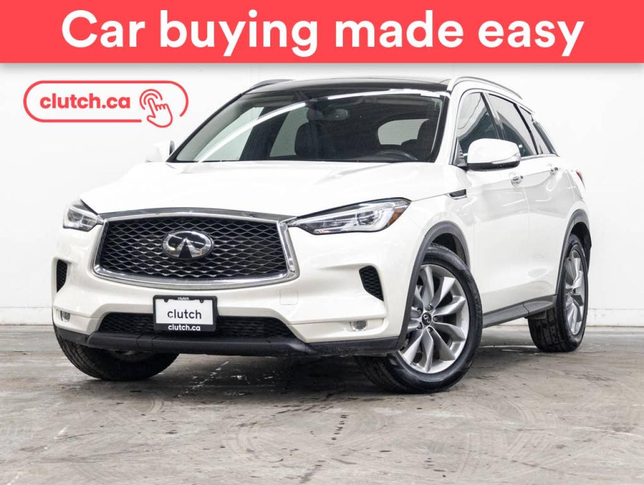 Used 2021 Infiniti QX50 Luxe AWD w/ Apple CarPlay & Android Auto, Panoramic Moonroof, Rearview Cam for sale in Toronto, ON