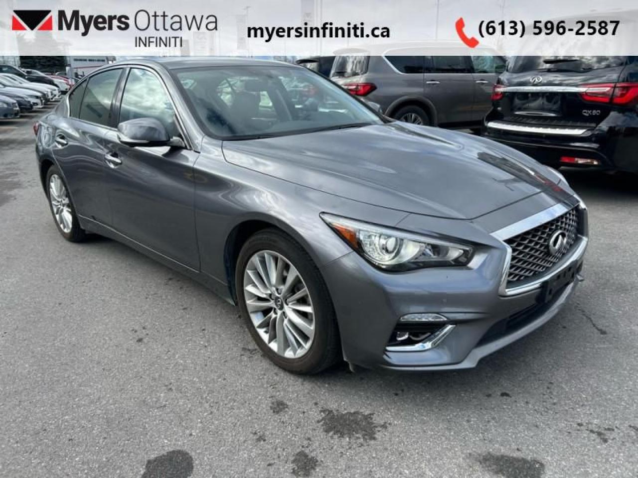 Used 2021 Infiniti Q50 LUXE  - Certified - Navigation for sale in Ottawa, ON