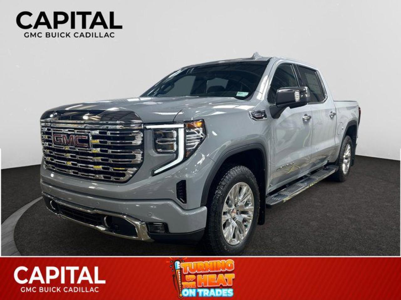 This 2025 GMC Sierra 1500 in Thunderstorm Grey is equipped with 4WD and Turbocharged Diesel I6 3.0L/183 engine.The Next Generation Sierra redefines what it means to drive a pickup. The redesigned for 2019 Sierra 1500 boasts all-new proportions with a larger cargo box and cabin. It also shaves weight over the 2018 model through the use of a lighter boxed steel frame and extensive use of aluminum in the hood, tailgate, and doors.To help improve the hitching and towing experience, the available ProGrade Trailering System combines intelligent technologies to offer an in-vehicle Trailering App, a companion to trailering features in the myGMC app and multiple high-definition camera views.GMC has altered the pickup landscape with groundbreaking innovation that includes features such as available Rear Camera Mirror and available Multicolour Heads-Up Display that puts key vehicle information low on the windshield. Innovative safety features such as HD Surround Vision and Lane Change Alert with Side Blind Zone alert will also help you feel confident and in control in the Next Generation Seirra.Key features of the Sierra Denali include: Taller stance and more dominant presence, GMC MultiPro Tailgate, Adaptive Rice Control, Authentic perforated Forge leather-appointed seating and open-pore ash wood trim, Available Head-Up Display and HD Rear Camera Mirror, and Available 420 hp 6.2L V8 with 10-speed automatic transmission.Check out this vehicles pictures, features, options and specs, and let us know if you have any questions. Helping find the perfect vehicle FOR YOU is our only priority.P.S...Sometimes texting is easier. Text (or call) 306-801-9090 for fast answers at your fingertips!Dealer License #914248Disclaimer: All prices are plus taxes & include all cash credits & loyalties. See dealer for Details.