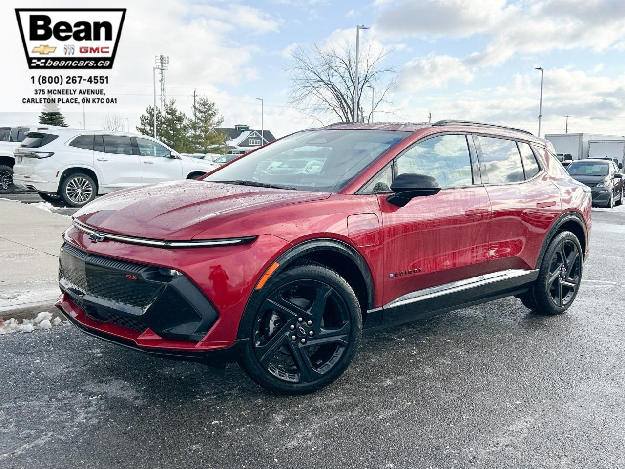 New 2025 Chevrolet Equinox EV RS FULLY ELECTRIC WITH REMOTE START/ENTRY, SUNROOF, HEATED SEATS, HEATED STEERING WHEEL, VENTILATED SEATS, POWER LIFTGATE, HD SURROUND VISION for sale in Carleton Place, ON