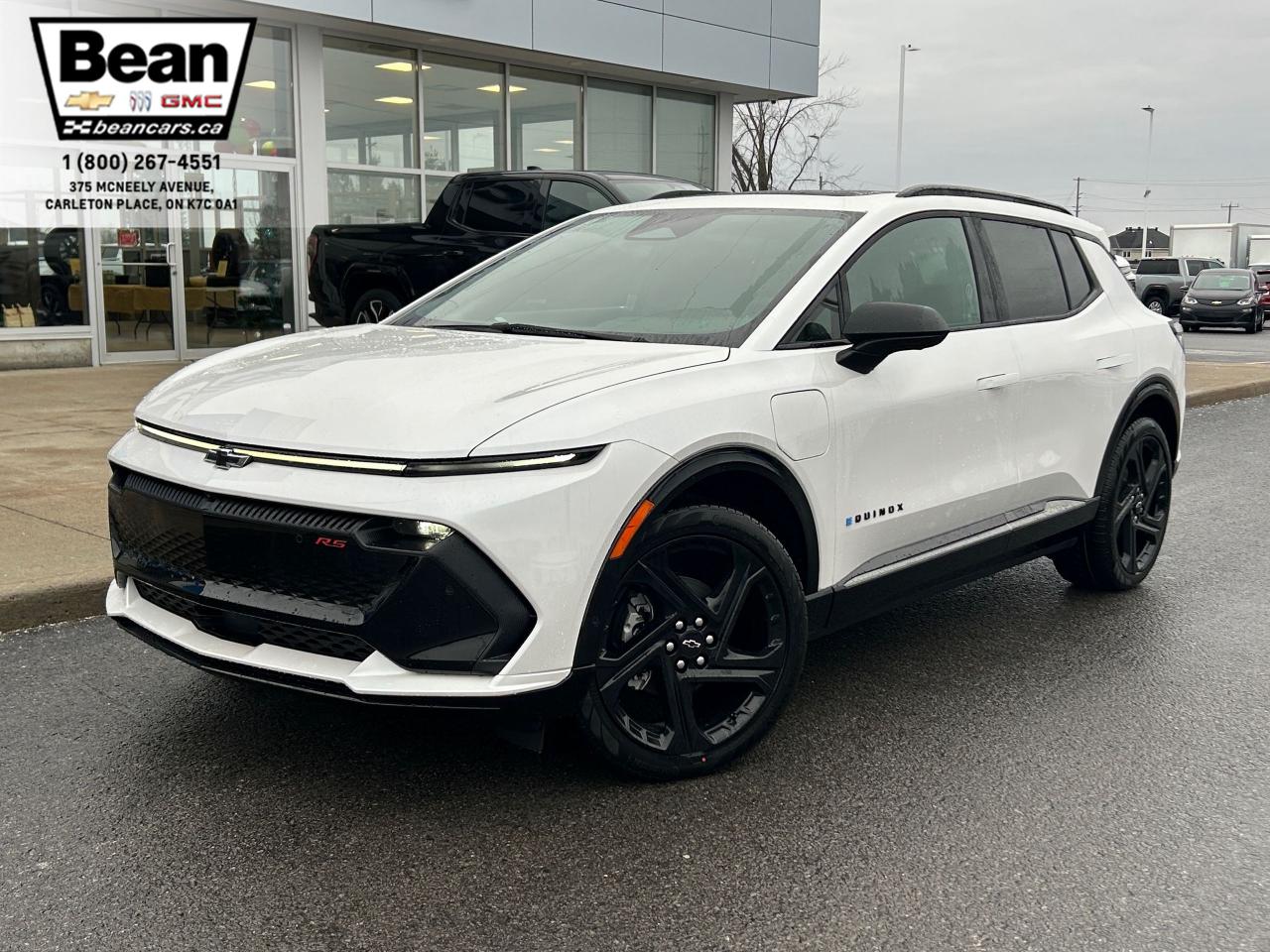 New 2025 Chevrolet Equinox EV RS FULLY ELECTRIC WITH REMOTE START/ENTRY, SUNROOF, HEATED SEATS, HEATED STEERING WHEEL, VENTILATED SEATS, POWER LIFTGATE, HD SURROUND VISION for sale in Carleton Place, ON