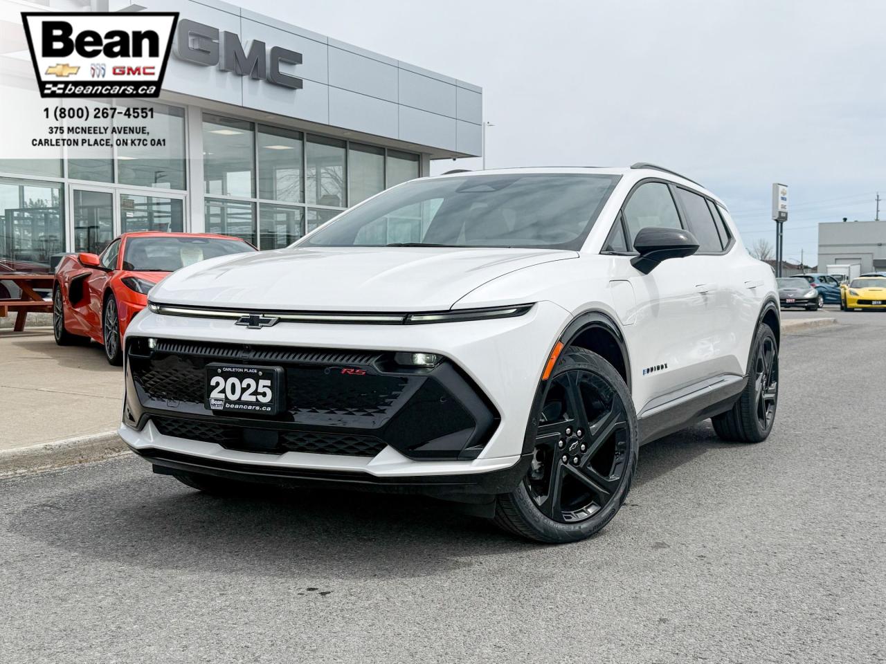 New 2025 Chevrolet Equinox EV RS FULLY ELECTRIC WITH REMOTE START/ENTRY, SUNROOF, HEATED SEATS, HEATED STEERING WHEEL, VENTILATED SEATS, POWER LIFTGATE, HD SURROUND VISION for sale in Carleton Place, ON