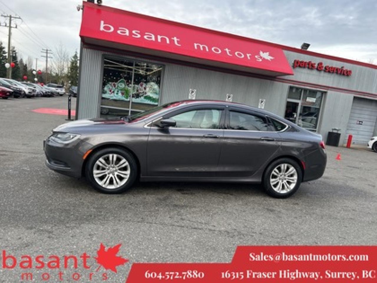 Used 2016 Chrysler 200 Low KMs, Fuel Efficient, Power Windows/Locks! for sale in Surrey, BC