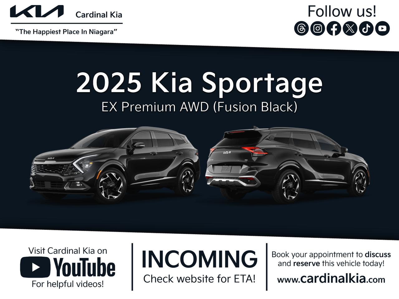 New 2025 Kia Sportage EX Premium for sale in Niagara Falls, ON