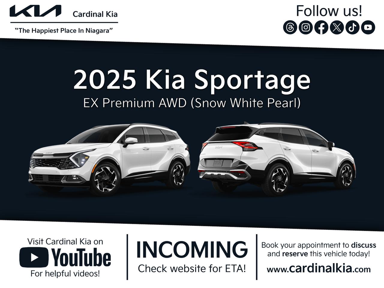 New 2025 Kia Sportage EX Premium for sale in Niagara Falls, ON