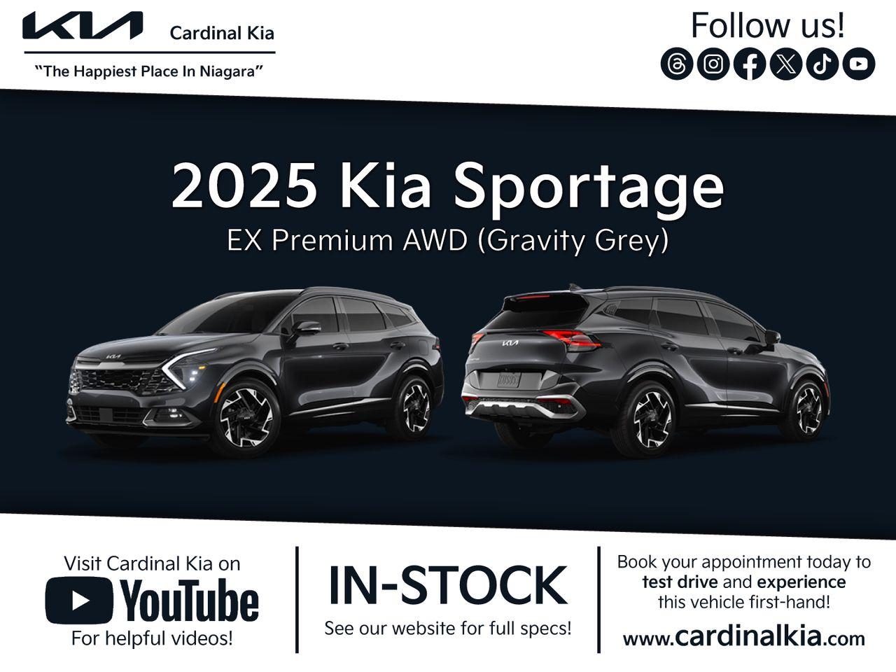 New 2025 Kia Sportage EX Premium for sale in Niagara Falls, ON