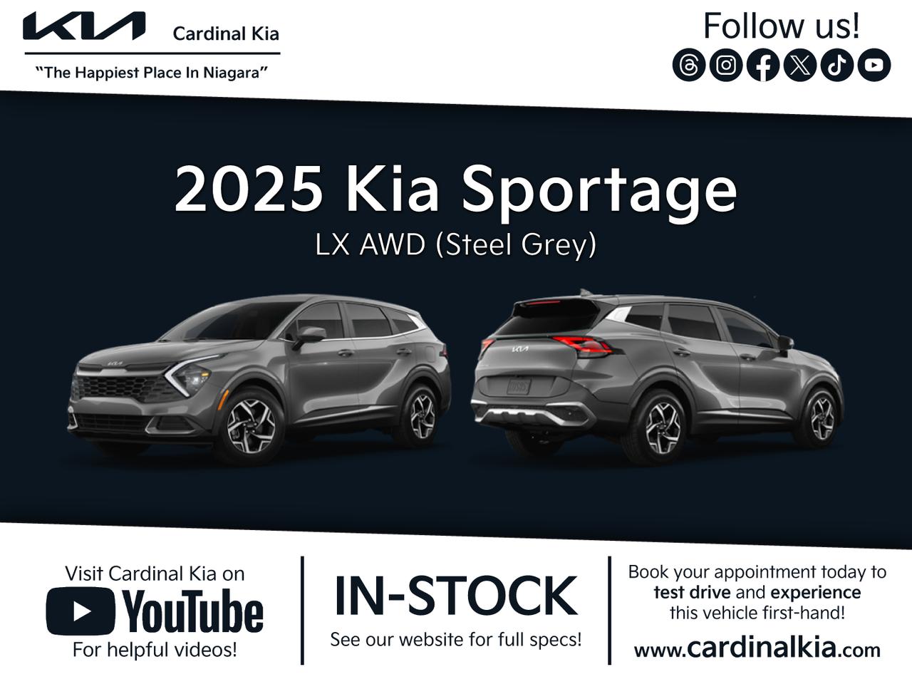 New 2025 Kia Sportage LX for sale in Niagara Falls, ON