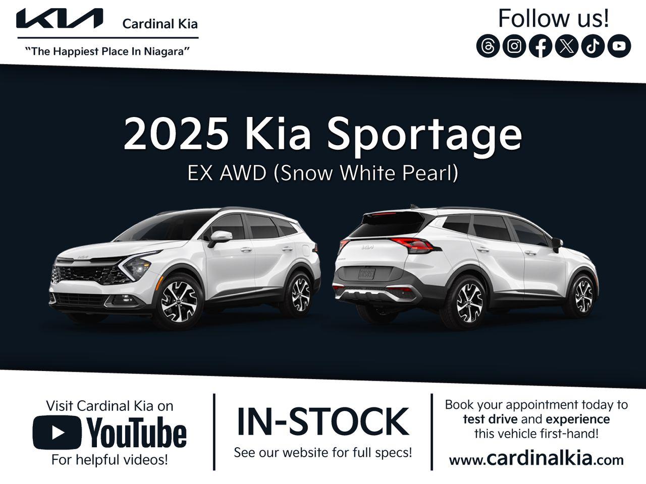 New 2025 Kia Sportage EX for sale in Niagara Falls, ON