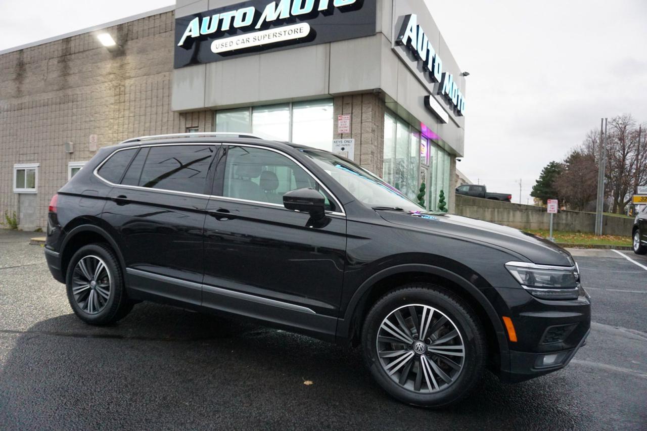 Used 2018 Volkswagen Tiguan HIGHLINE 4M AWD *V.W MAINTAIN* NAV CAMERA SENSORS BLUETOOTH LEATHER HEATED PANO ROOF CRUISE ALLOYS for sale in Burlington, ON