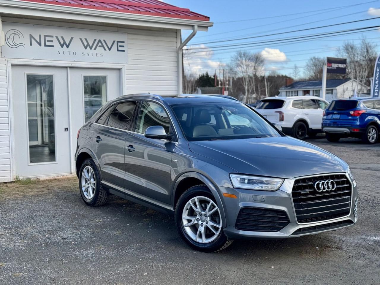 <div><span>2.0L Turbocharged Inline-4 Engine, 2.0L TFSI Engine, Quattro All-Wheel Drive, 6-Speed S Tronic Dual-Clutch Transmission, 220 Horsepower, 258 lb-ft Torque, 0-100 Km/h In 6.8 Seconds, 17-Inch Alloy Wheels, Audi Drive Select, Dual-Zone Automatic Climate Control, Heated Front Seats, Leather Upholstery, 8-Way Power-Adjustable Front Seats, Power Lumbar Support For Front Seats, Panoramic Sunroof, LED Headlights, LED Taillights, Automatic Headlights, Rain-Sensing Windshield Wipers, Fog Lights, Power-Adjustable Side Mirrors, Memory Settings For Drivers Seat, Power Tailgate, Rearview Camera, Parking Sensors (Front And Rear), Audi MMI Infotainment System, 6.5-Inch Display, Bluetooth Connectivity, USB Ports, Satellite Radio, Audi Sound System, Navigation System, Voice Control, Apple CarPlay, Android Auto, Audi Connect, HD Radio, Ambient Interior Lighting, Driver Assistance Features (Audi Pre Sense Basic), Forward Collision Warning, Lane Departure Warning, Adaptive Cruise Control, Anti-Theft Alarm System, Power Windows With Pinch Protection.</span></div><div>Financing Available </div><div>Trades Welcome </div><div> </div><div>RIDE THE WAVE ADVANTAGE </div><ul><li>Every Vehicle Comes With A Fresh Oil Change And Filter At The Time Of MVI</li> <li>Every Vehicle Comes With A Brand-New 2-Year Nova Scotia Motor Vehicle Safety Inspection</li> <li>Every Vehicle Comes With A Complimentary 3-Month Warranty</li> <li>Every Vehicle Comes With A Full Tank Of Gas</li> <li>Every Vehicle Comes With A Complete Detail</li> <li>Every Vehicle Comes With A Free Carfax</li> <li>Every Vehicle Is Undercoated</li> <li>Every Vehicle Is Delivered For Free</li> <li>$300 Referral Bonus If Friends Or Family Purchase With Us As Well</li></ul>