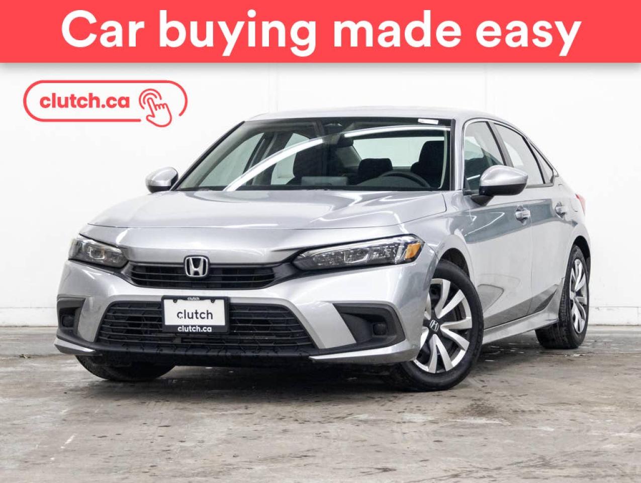 Used 2022 Honda Civic LX w/ Apple CarPlay & Android Auto, A/C, Rearview Cam for sale in Toronto, ON