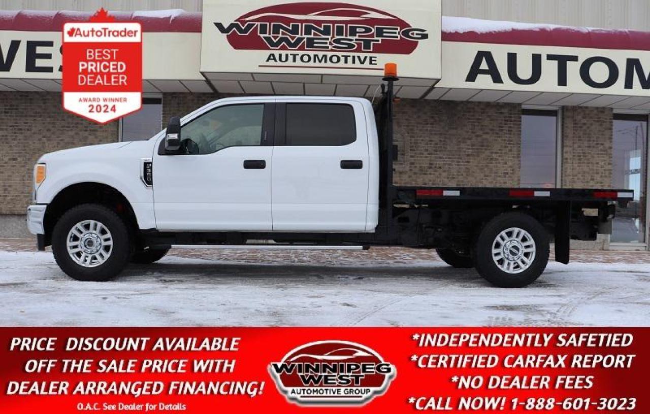 Used 2017 Ford F-350 XLT PREMIUM 4X4, FLAT DECK, LOW KMS READY TO WORK! for sale in Headingley, MB