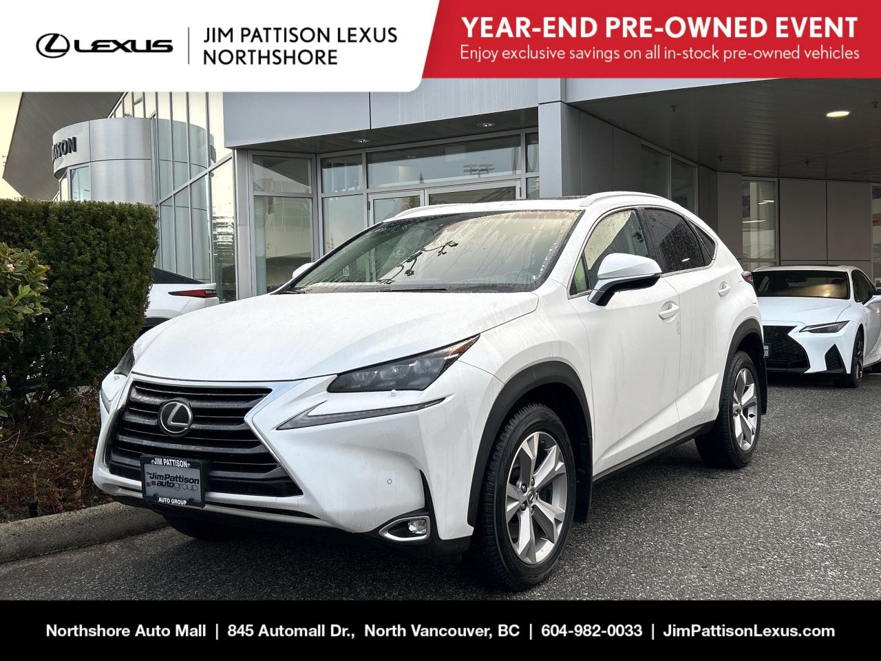 Used 2015 Lexus NX 200t 6A / Executive Package / Local Car / No Accident for sale in North Vancouver, BC