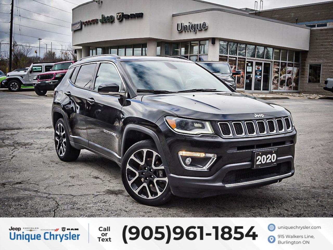 Used 2020 Jeep Compass Limited 4x4| PANO ROOF| NAV| LEATHER| for sale in Burlington, ON