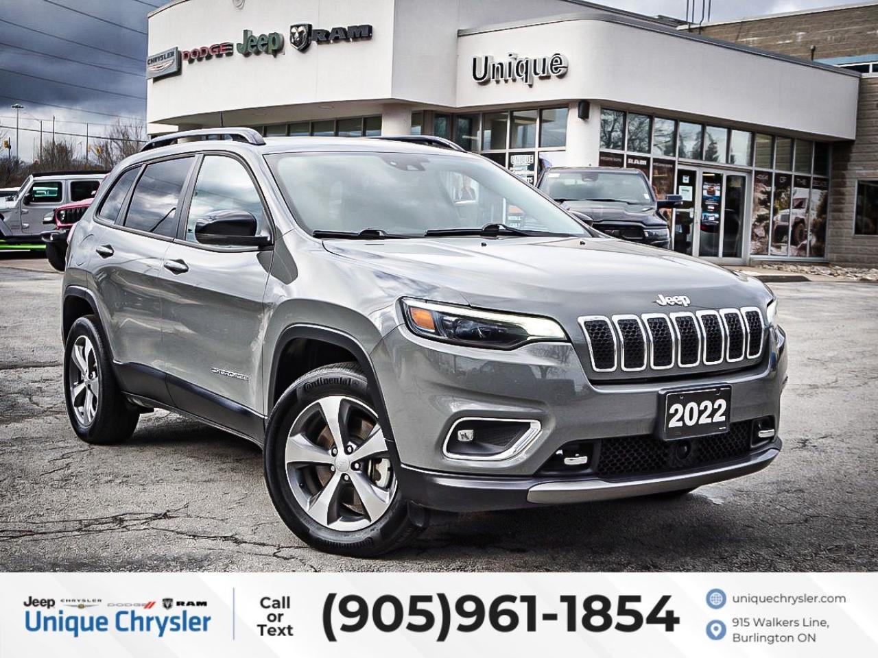 Used 2022 Jeep Cherokee Limited 4x4| ELITE PKG| PANO ROOF| NAV| for sale in Burlington, ON