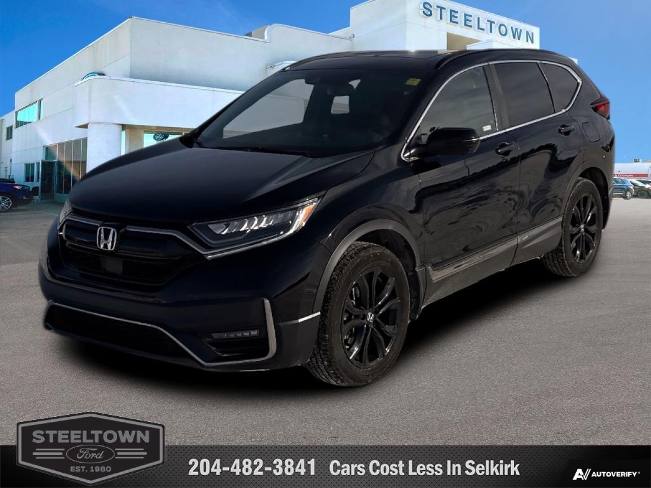 <b>Sunroof,  Leather Seats,  Navigation,  Memory Seats,  Power Liftgate!</b><br> <br> We value your TIME, we wont waste it or your gas is on us!   We offer extended test drives and if you cant make it out to us we will come straight to you!<br><br><br> <br>   In the mountains or in the urban sprawl, this versatile 2022 Honda CR-V feels right at home. This  2022 Honda CR-V is for sale today in Selkirk. <br> <br>This stylish 2022 Honda CR-V has a spacious interior and car-like handling that captivates anyone who gets behind the wheel. With its smooth lines and sleek exterior, this gorgeous CR-V has no problem turning heads at every corner. Whether youre a thrift-store enthusiast, or a backcountry trail warrior with all of the camping gear, this practical 2022 CR-V has got you covered! This  SUV has 43,557 kms. Its  black in colour  . It has an automatic transmission and is powered by a  190HP 1.5L 4 Cylinder Engine. <br> <br> Our CR-Vs trim level is Touring. This road trip ready Touring CR-V is equipped with a gorgeous sunroof and luxurious leather seats for an incredible experience every time you slide behind your wheel. You get a remote that controls your sunroof, power liftgate, and power windows for ultimate convenience along with memory seats. Other additions include a heated steering wheel, Honda LaneWatch, and fog lamps. This midsize SUV is ready to make memories with your family, featuring an incredible infotainment system with Navigation, Android Auto, and Apple CarPlay. That assistance carries to the active safety suite complete with lane keep assist, distance pacing cruise with stop and go, blind spot monitoring, automatic braking, and a driver alertness monitor. Proximity keys with remote start offer awesome convenience, and heated seats make sure you always drive comfy. This vehicle has been upgraded with the following features: Sunroof,  Leather Seats,  Navigation,  Memory Seats,  Power Liftgate,  Heated Steering Wheel,  Android Auto. <br> <br>To apply right now for financing use this link : <a href=http://www.steeltownford.com/?https://CreditOnline.dealertrack.ca/Web/Default.aspx?Token=bf62ebad-31a4-49e3-93be-9b163c26b54c&La target=_blank>http://www.steeltownford.com/?https://CreditOnline.dealertrack.ca/Web/Default.aspx?Token=bf62ebad-31a4-49e3-93be-9b163c26b54c&La</a><br><br> <br/><br> Buy this vehicle now for the lowest bi-weekly payment of <b>$269.87</b> with $0 down for 96 months @ 8.99% APR O.A.C. ( Plus applicable taxes -  Platinum Shield Protection & Tire Warranty included   / Total cost of borrowing $16152   ).  See dealer for details. <br> <br>Family owned and operated in Selkirk for 35 Years.  <br>Steeltown Ford is located just 20 minutes North of the Perimeter Hwy, with an onsite banking center that offers free consultations. <br>Ask about our special dealer rates available through all major banks and credit unions.<br><br><br>Steeltown Ford Protect Plus includes:<br>- Life Time Tire Warranty <br>Cars cost less in Selkirk <br><br>Dealer Permit # 1039<br><br><br> Come by and check out our fleet of 80+ used cars and trucks and 100+ new cars and trucks for sale in Selkirk.  o~o