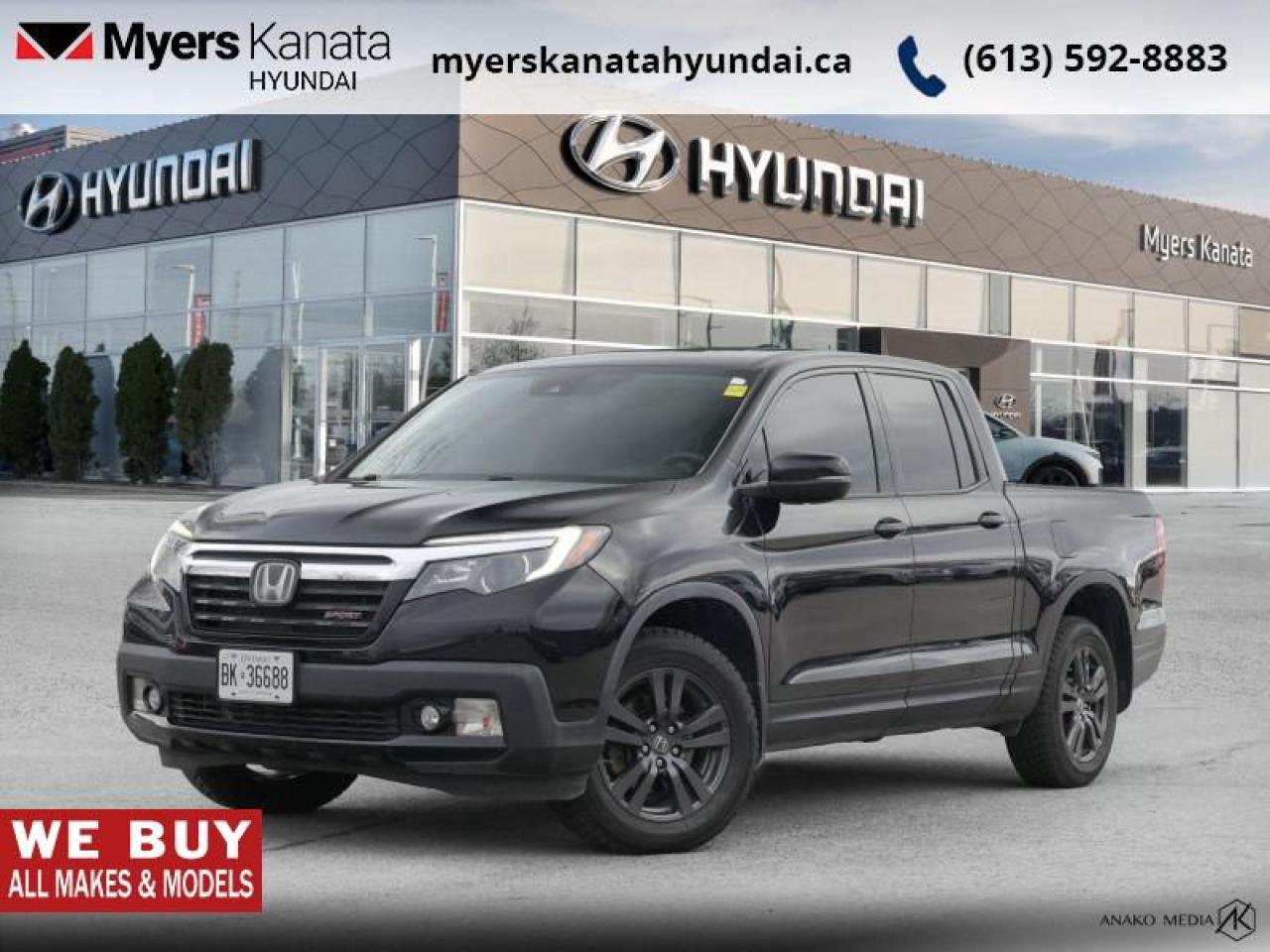 Used 2017 Honda Ridgeline Sport  - Sunroof -  Bluetooth - $95.89 /Wk for sale in Kanata, ON