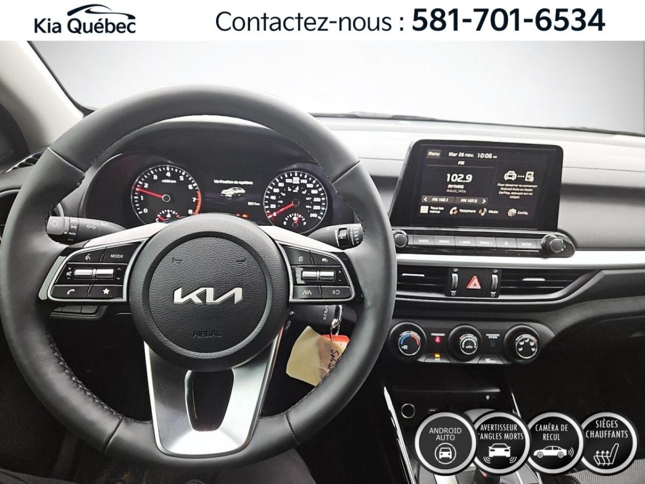 Used 2024 Kia Forte EX * ANGLES MORTS* SIEGES CHAUFFANTS* CARPLAY* for sale in Québec, QC